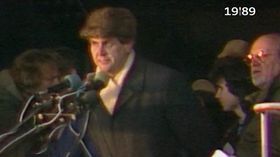 Мілош Земан виступає на Льотної, 1989 г