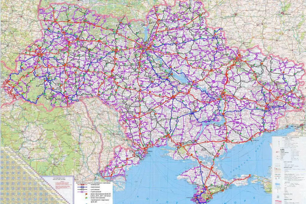 В Україні Створено карту доріг для водіїв вантажівок