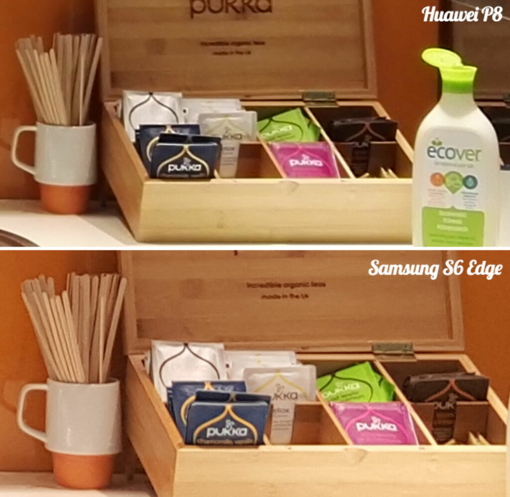 Однак рівень деталізації не такий хороший, як найкращий, який ви бачите поруч з Galaxy S6 Edge тут: