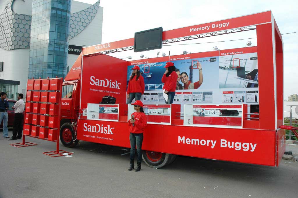 Для просування нового продукту буде використовуватися road show - своєрідні гастролі, постійний рух з міста в місто пересувного магазину на брендований транспорті: