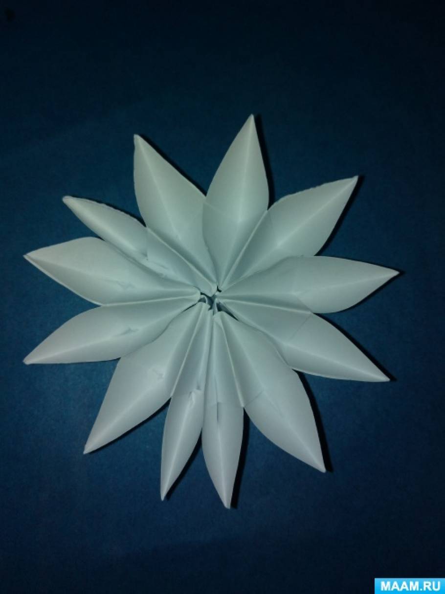 Майстер-клас «Квітка в техніці орігамі»   Ось таку квітку з паперу я пропоную зробити