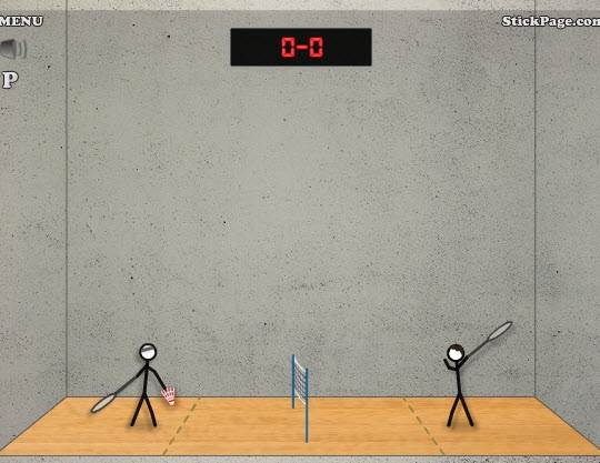 Stick Figure Badminton   Захоплююча гра на двох в бадмінтон