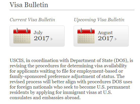 Visa Bulletin (візовий вісник або бюлетень) щомісяця публікує Служба громадянства та імміграції США (   USCIS   ) І відображає поточні і прогнозовані дані по різного роду візами, однак нас цікавить інформація для переможців DV (грін карт лотереї)