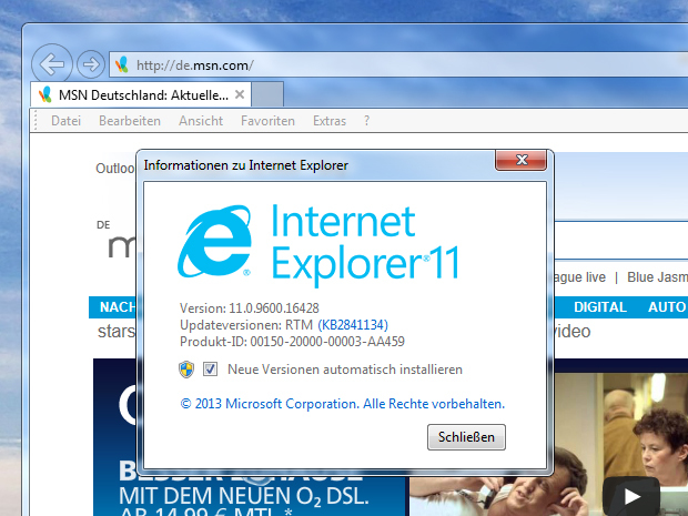 Internet Explorer 11 (IE 11) доступний для завантаження в Windows 7 (64-біт)