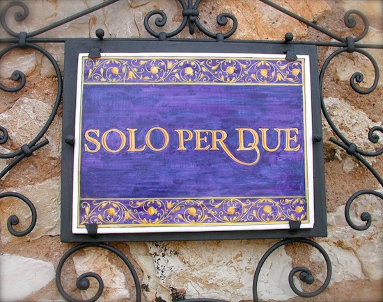 Італійський ресторан    Solo Per Due   »Відмінно підходить тим, хто шукає тихе затишне містечко для романтичної вечері (іт